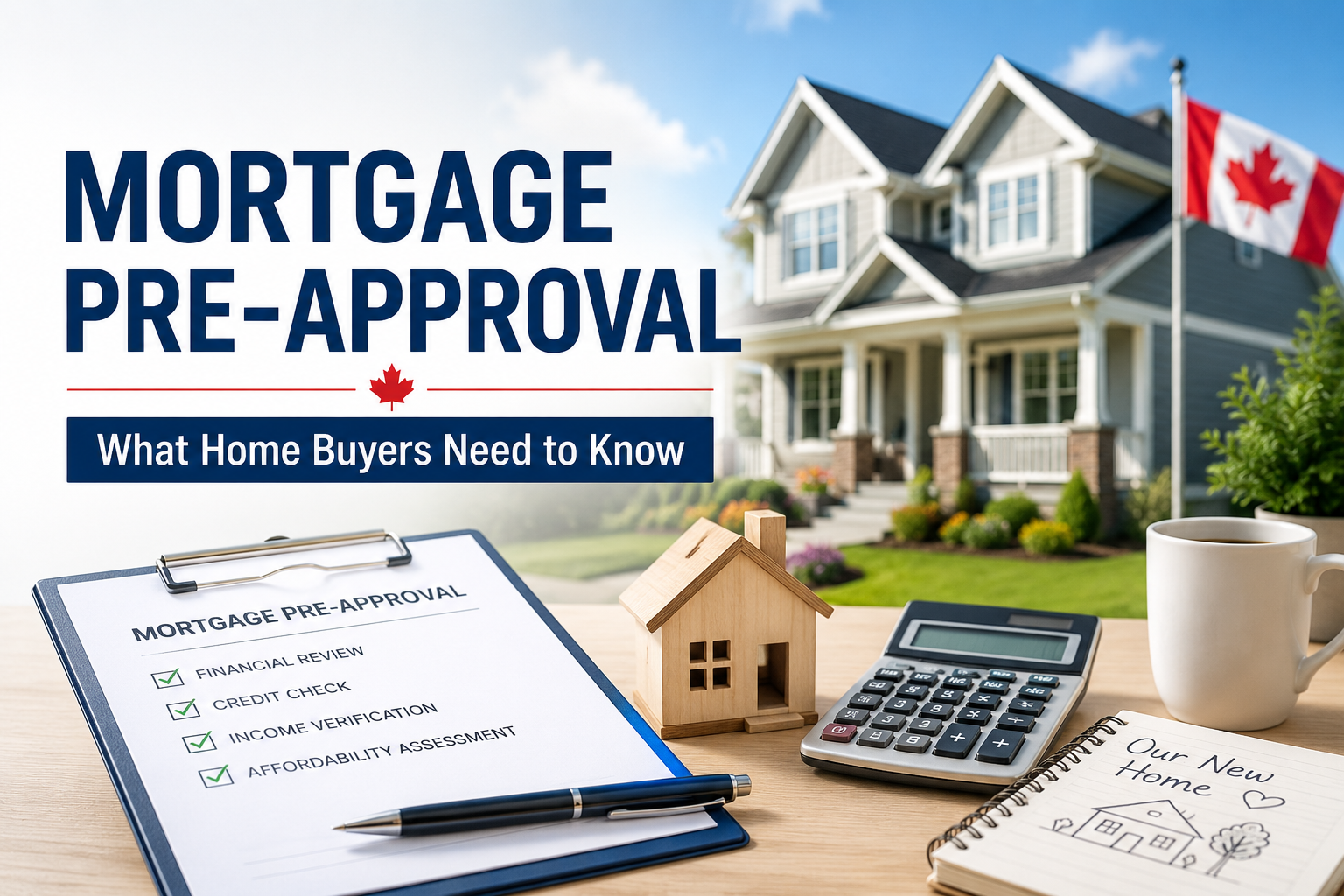 Mortgage pre-approval in Canada for home buyers