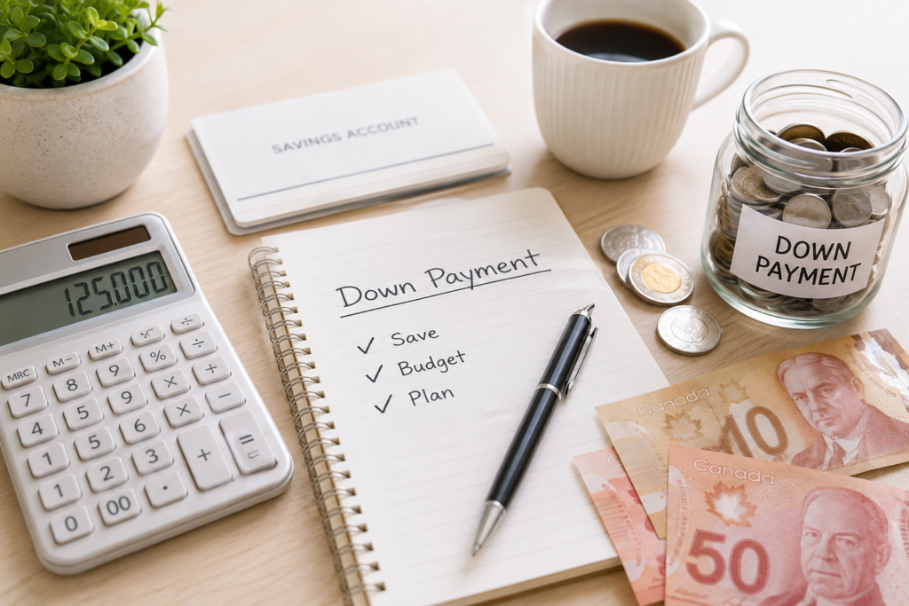 Down payment in Canada infographic