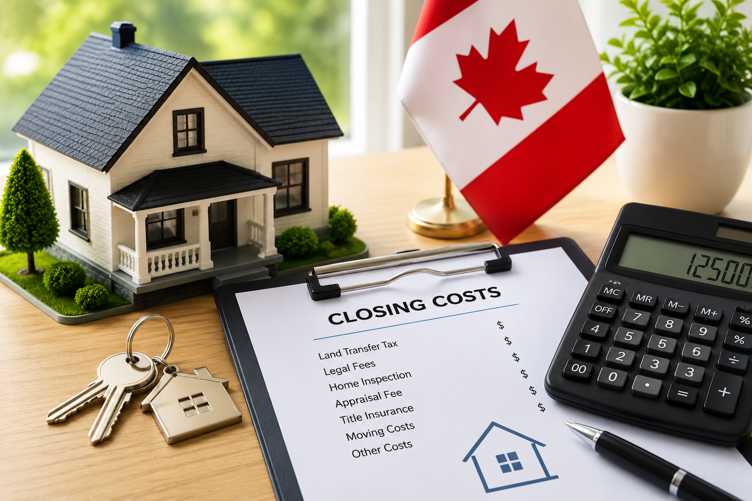 Closing costs in Canada for home buyers, including legal fees, home inspection and land transfer tax
