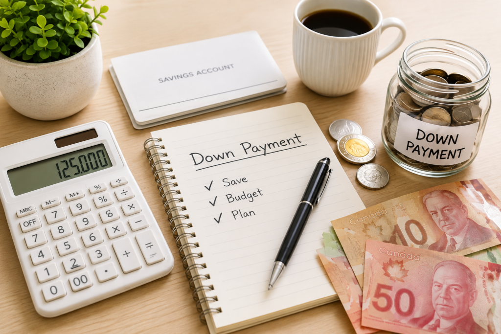 Down payment savings plan for buying a home in Canada