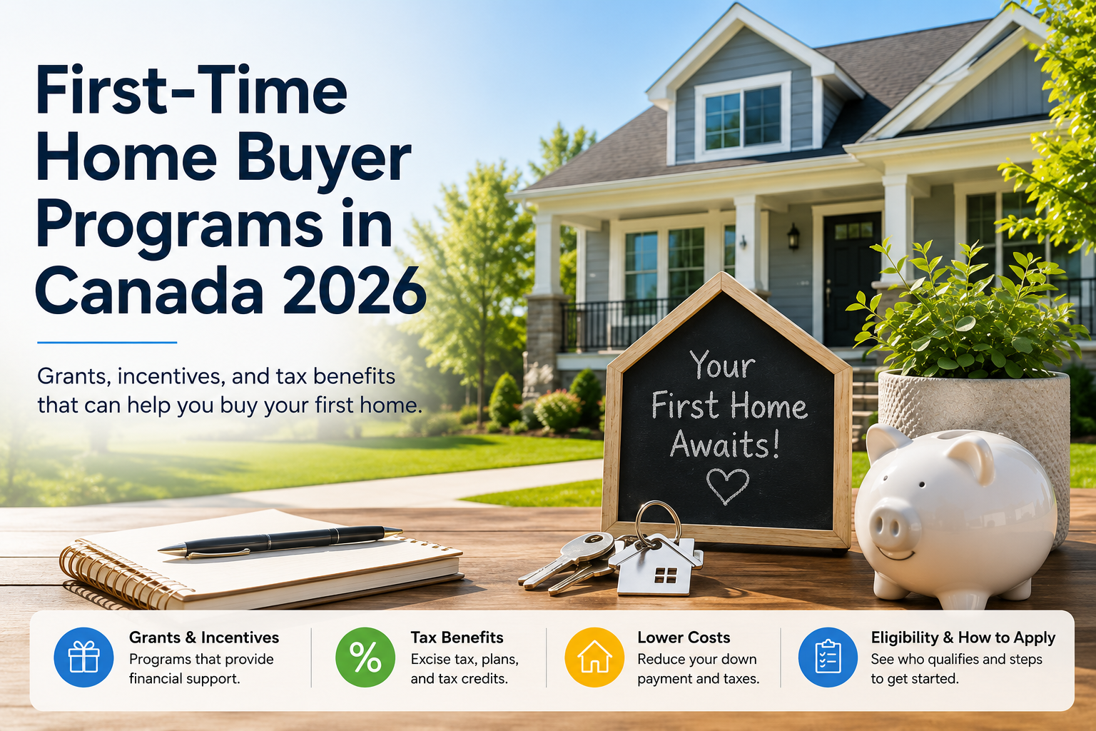 First-time home buyer programs in Canada 2026