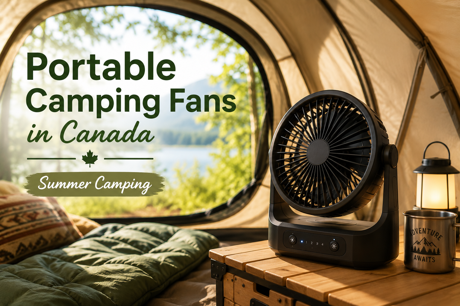 Portable camping fans in Canada for summer camping
