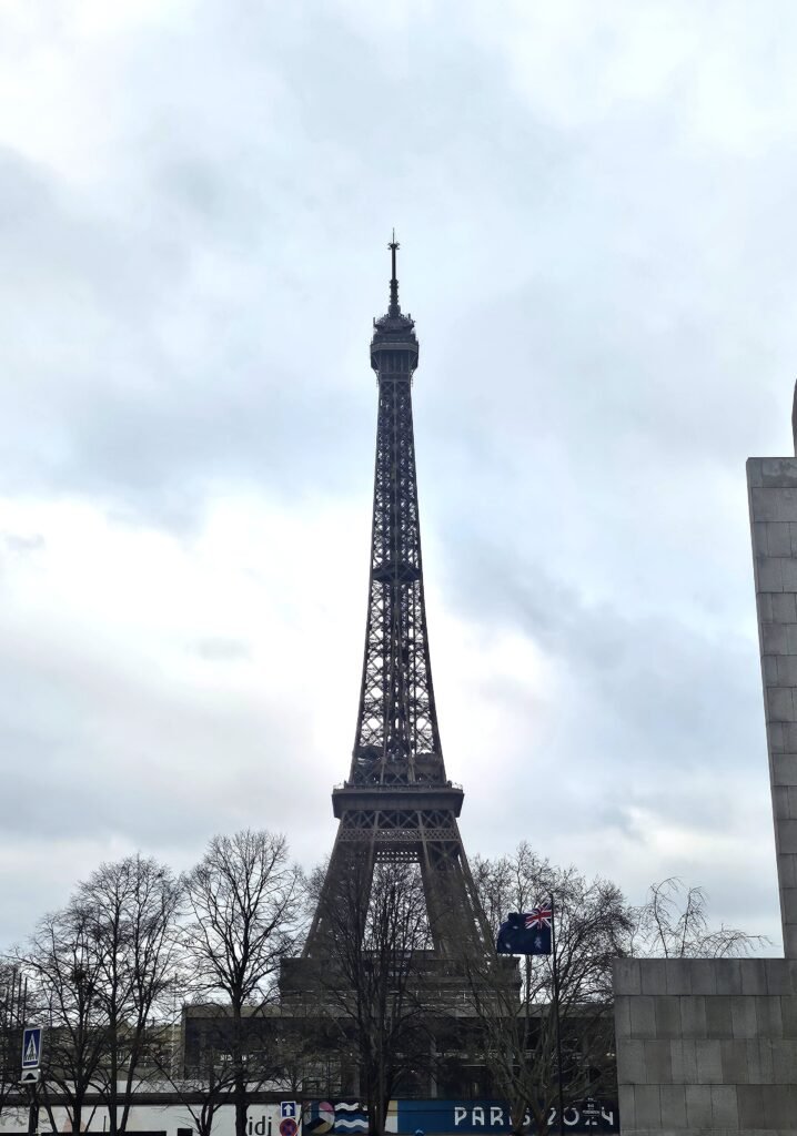 Eiffel Tower during my short stop in Paris