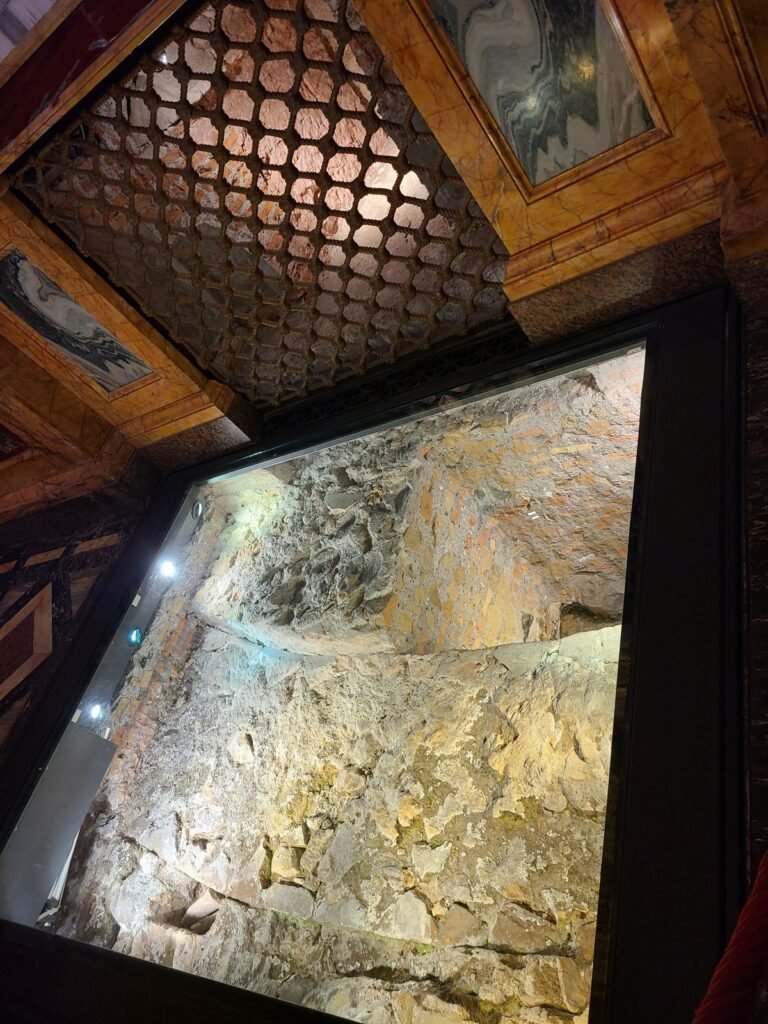 Ancient basilica remains near the tomb of St. Paul in Rome
