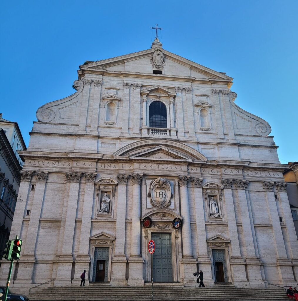 Exterior of the Church of the Gesù in Rome