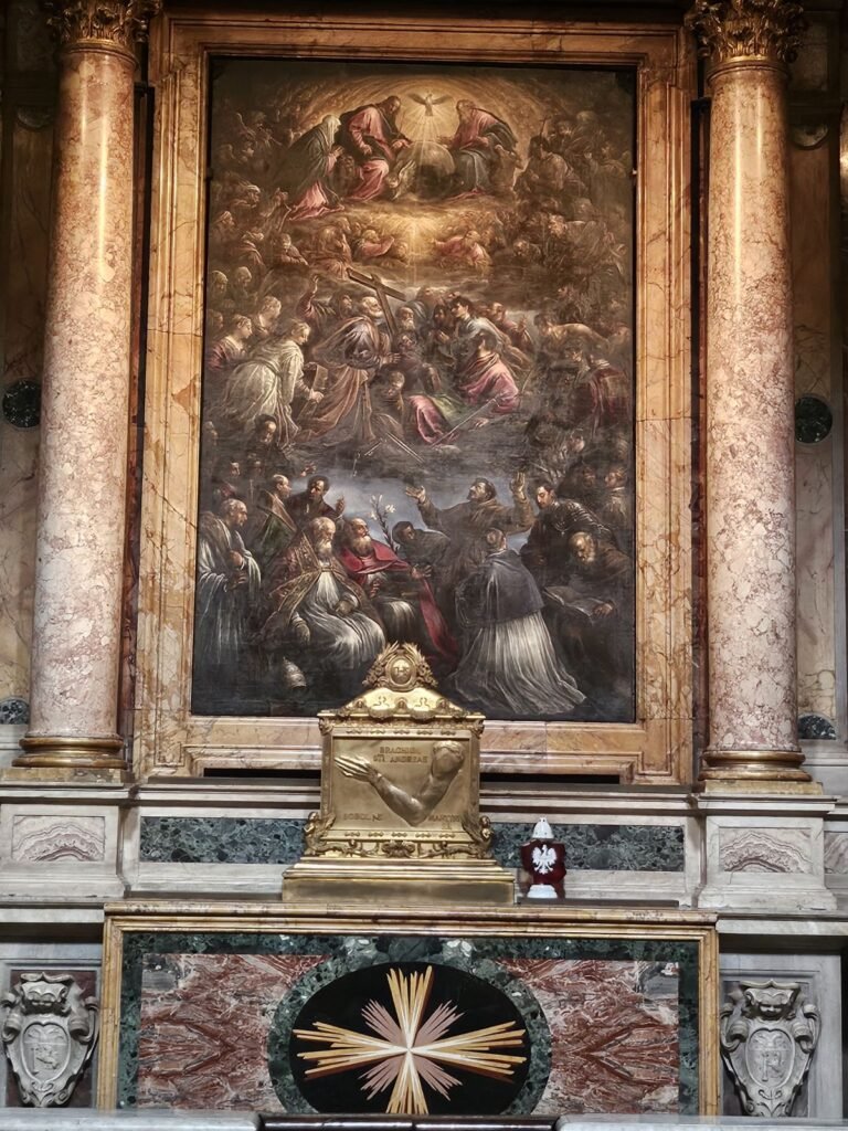 Relic of Saint Andrew Bobola inside the Church of the Gesù