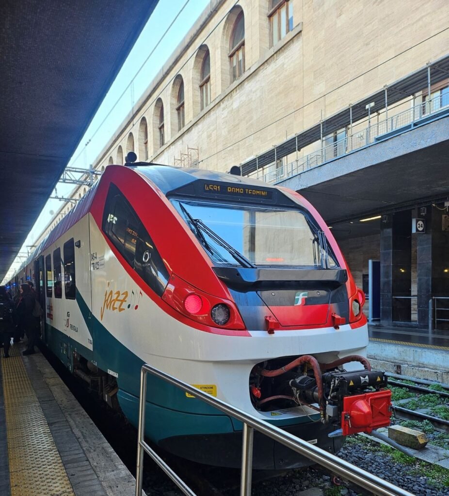Leonardo Express train from Rome Termini to Fiumicino Airport