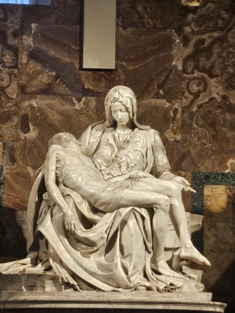 Michelangelo's Pietà inside St. Peter's Basilica