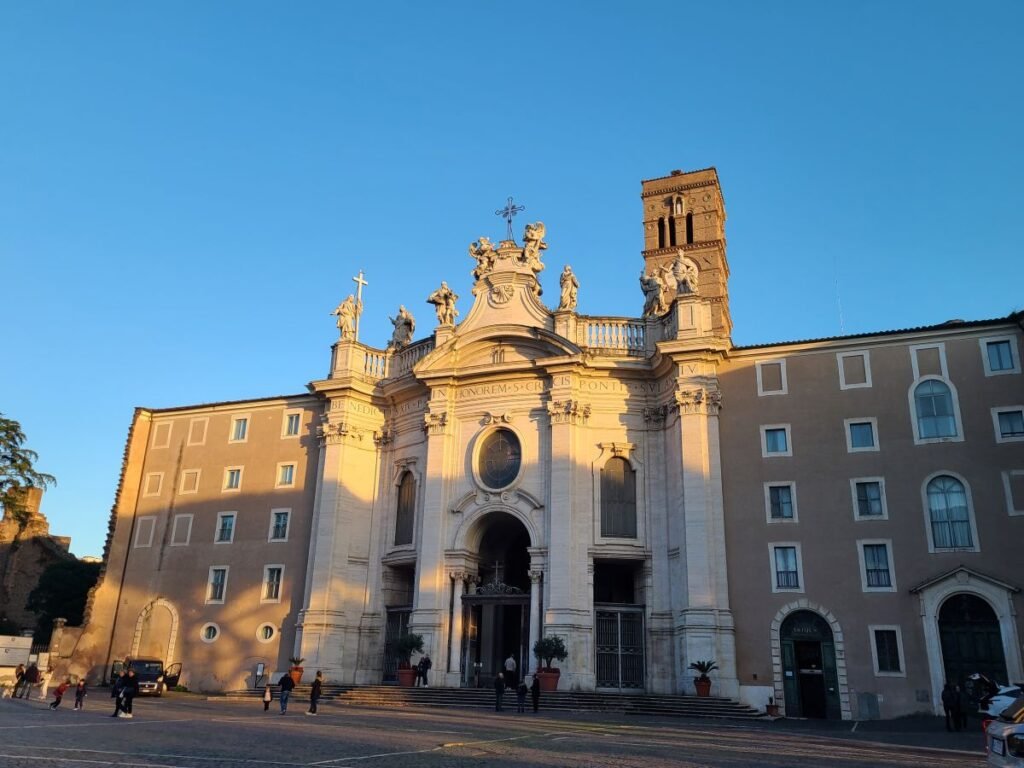 Exterior of the Basilica of Santa Croce in Gerusalemme in Rome